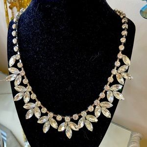 Silver with bright diamonds rocks.